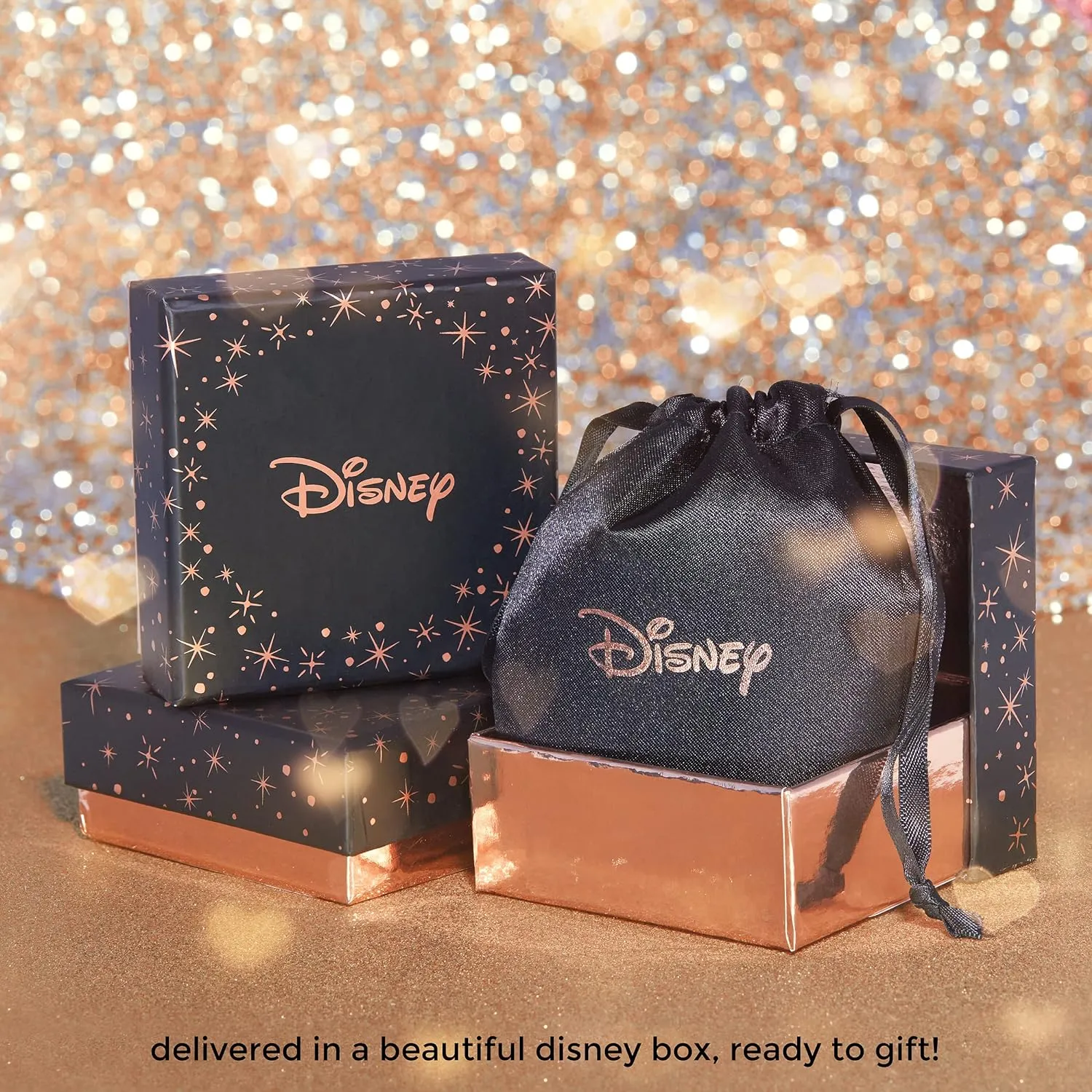 Disney Minnie Mouse or Mickey Mouse Hoop Earrings for Women Official License, Gold or Silver-Plated Cubic Zirconia Hoops