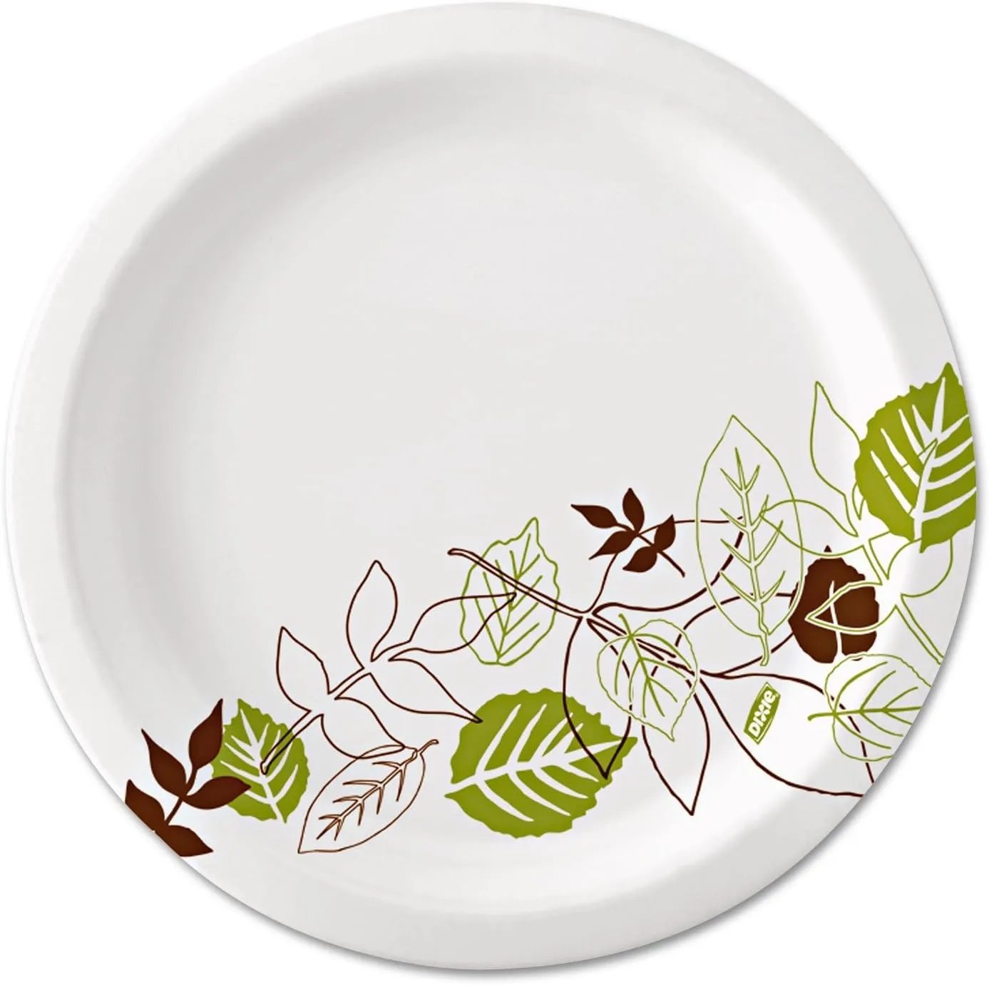 Dixie 8.5" Medium-Weight Paper Plates by GP PRO (Georgia-Pacific), Pathways, UX9WS, 500 Count (125 Plates Per Pack, 4 Packs Per Case)