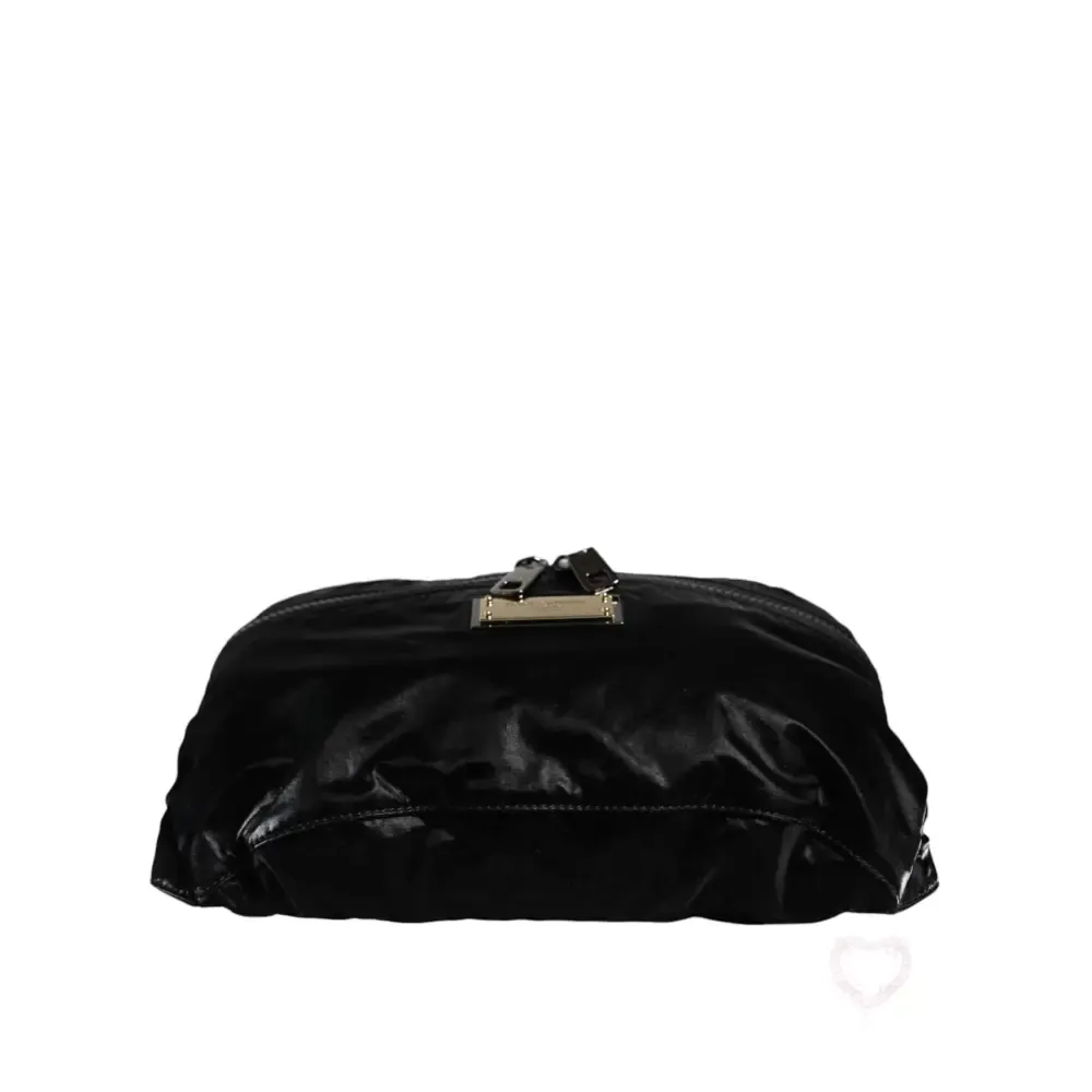 Dolce & Gabbana Black Nylon Fabric Belt Waist Fanny Pack Bag