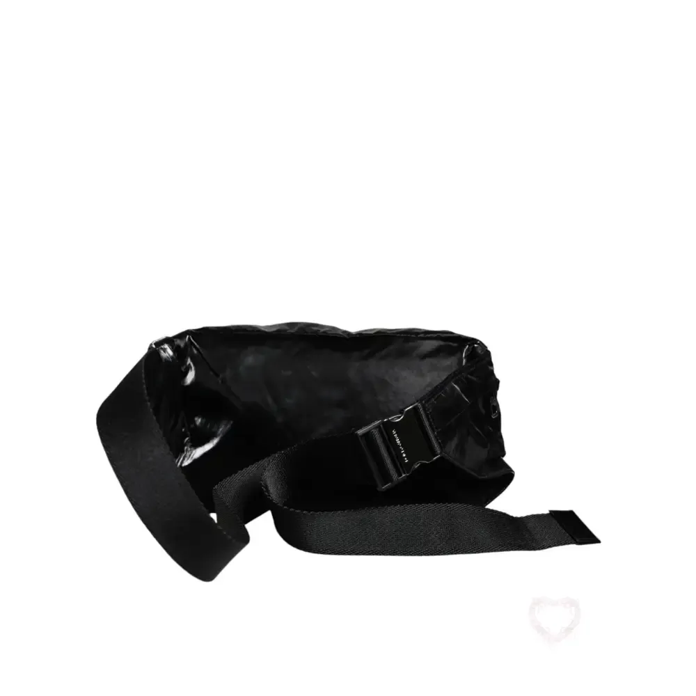 Dolce & Gabbana Black Nylon Fabric Belt Waist Fanny Pack Bag