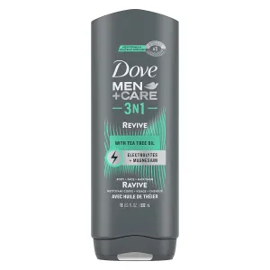 Dove Men Care Post-Workout Body Wash For Men 3N1 Revive With Tea Tree Oil 18 oz