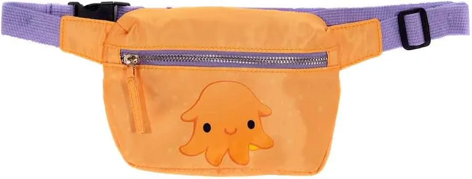 Dumbo Octopus Fanny Pack 7.5 inch – Cute Plush Waist Bag for Kids & Adults, Soft Stuffed Animal Belt Bag, Adjustable Strap, Lightweight Travel Hip Pack