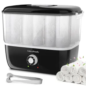 EasyinBeauty Hot Towel Warmer for Facials, Holds 16 Small Towels, 5L Portable Towel Steamer with Quickly Heating in 1-5 Mins, Auto Off Timer Foldable Towel Warmers for Spa, Barber, Manicures, Massage