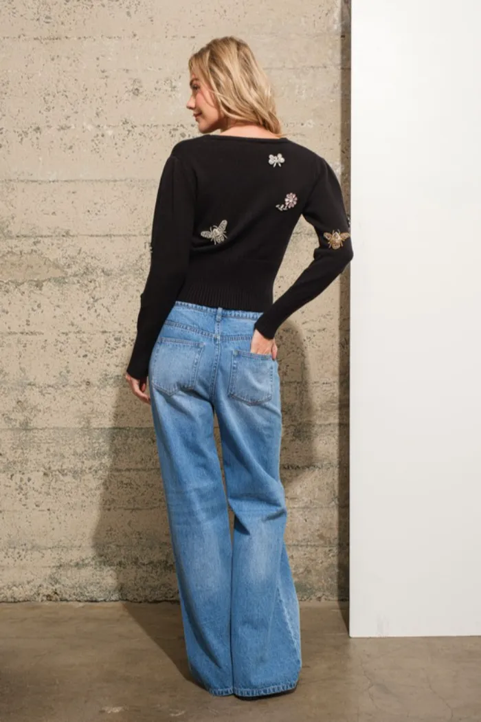 Embellished Sweater
