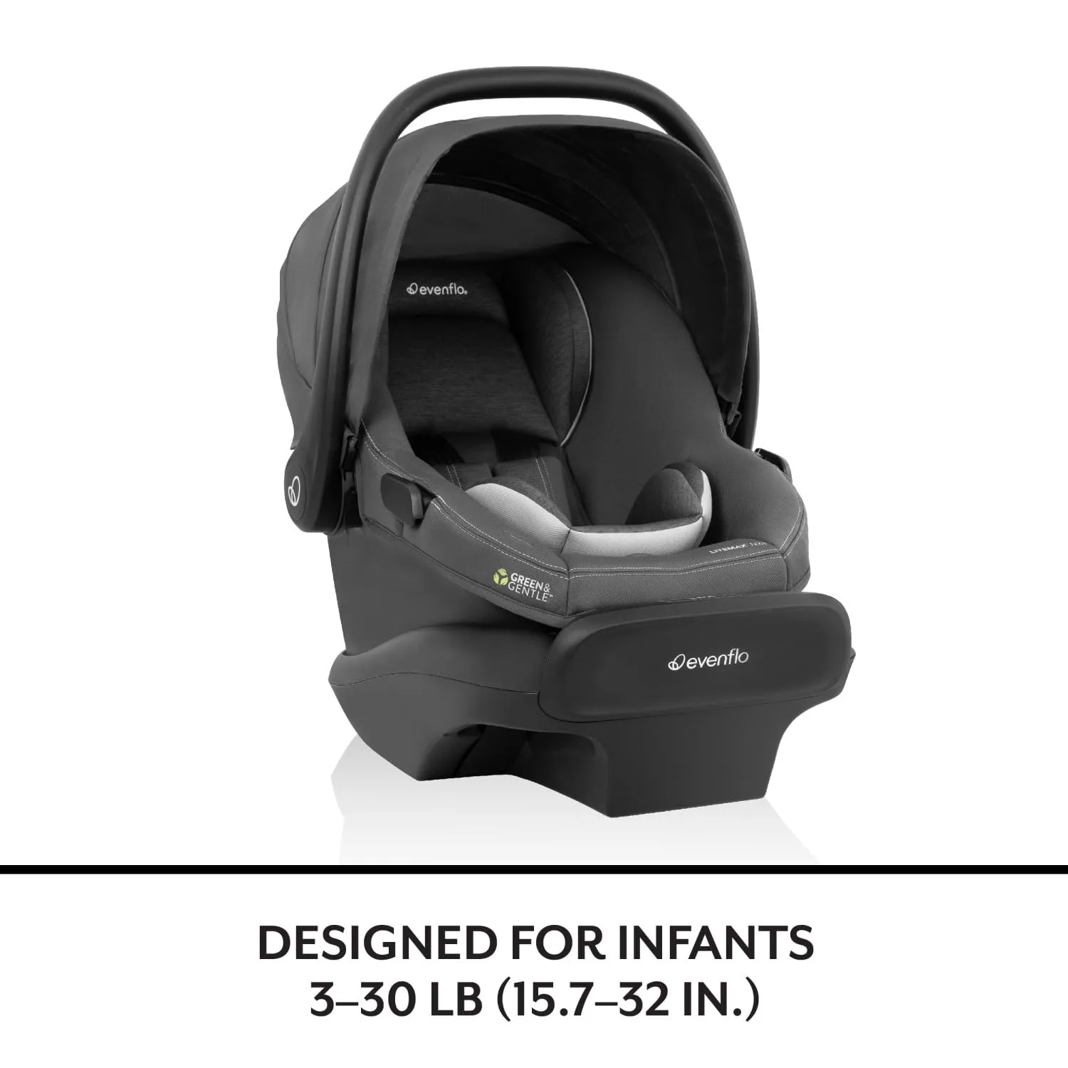 Evenflo LiteMax NXT Infant Car Seat with SensorSafe (Anchor Gray)