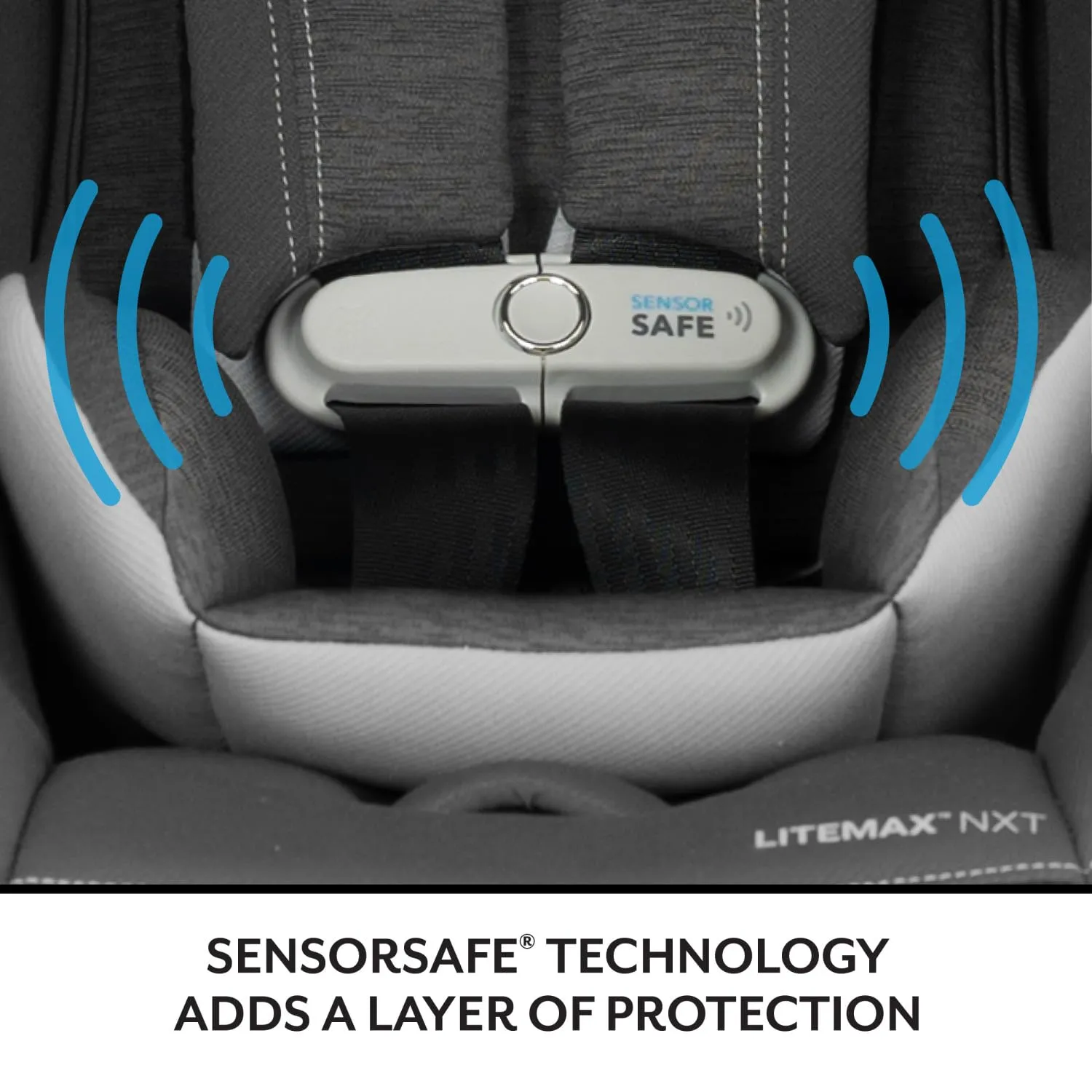 Evenflo LiteMax NXT Infant Car Seat with SensorSafe (Anchor Gray)