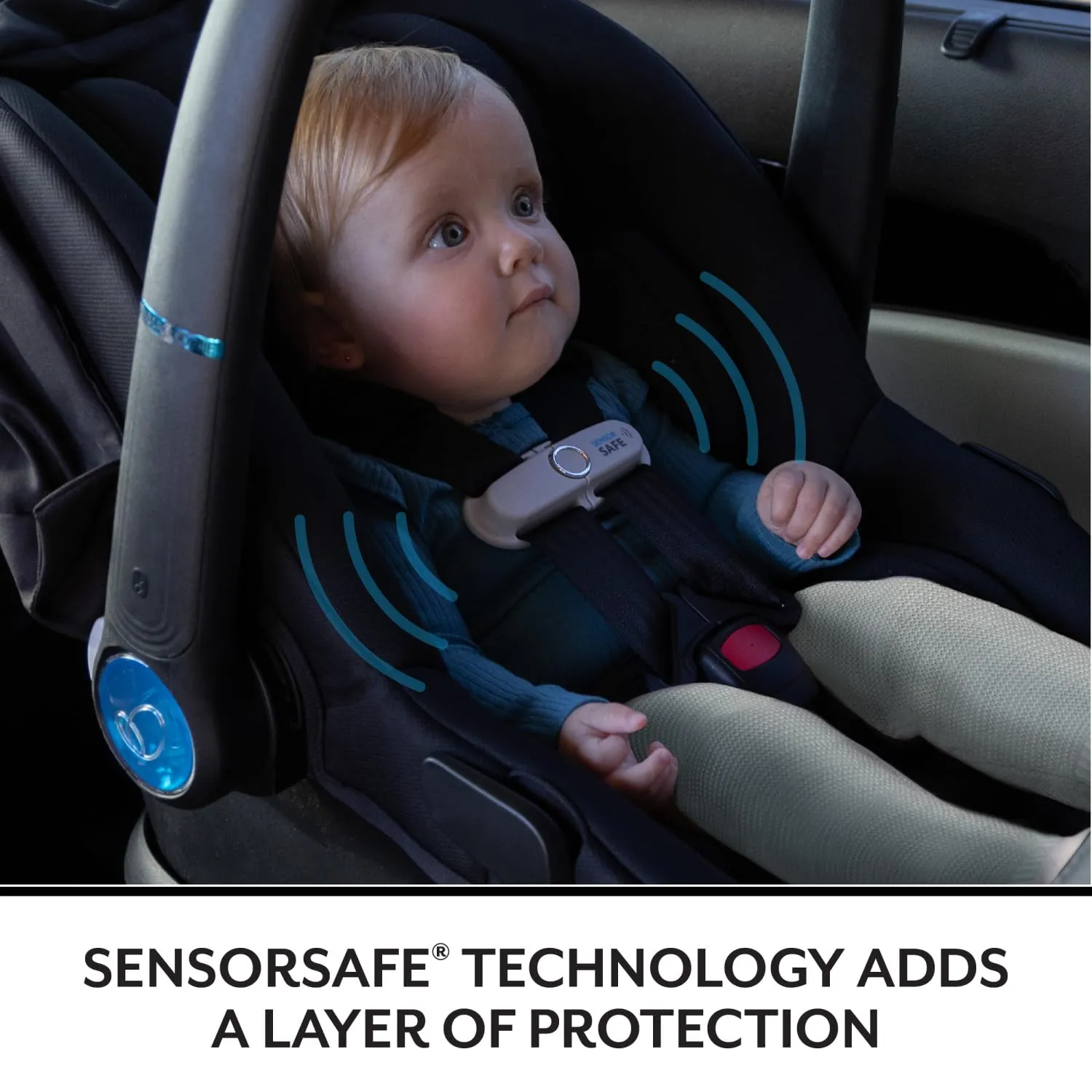 Evenflo LiteMax NXT Infant Car Seat with SensorySoothe (Quartz)