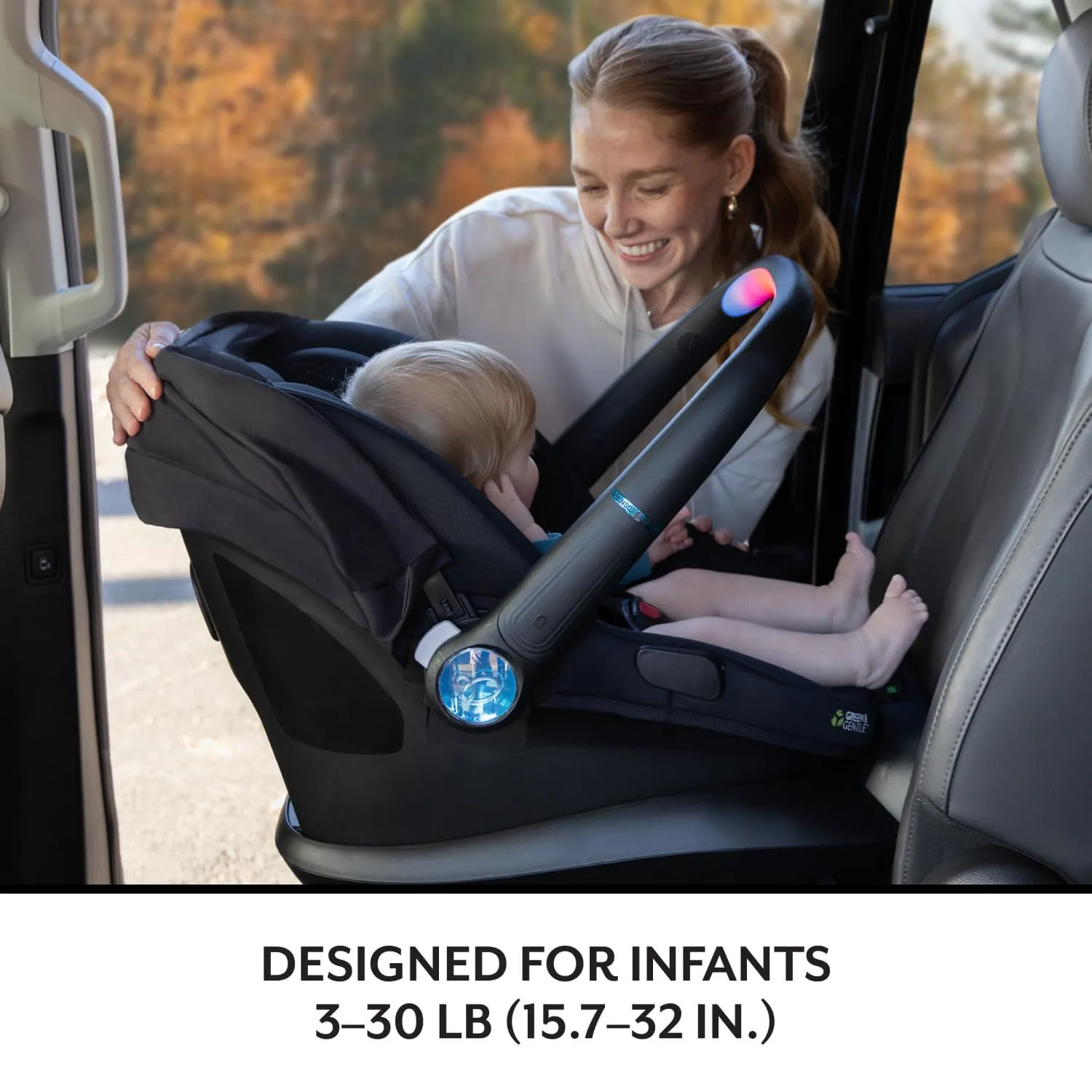 Evenflo LiteMax NXT Infant Car Seat with SensorySoothe (Quartz)