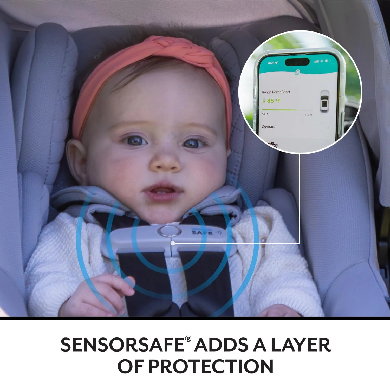Evenflo Revolve180 LiteMax NXT Rotational Infant Car Seat with SensorySoothe (Jasper Black)