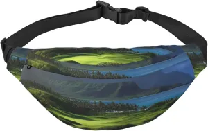 Fanny Pack for Women Mem Fashion Waist Packs Crossbody Scenic Hawaii Golf Tropical Belt Bag with Adjustable Strap Waist Bag