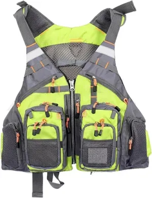 Fishing Jackets with Adjustable Safety Buckle and Zipped, Multi-Pockets Jacket for Men and Women