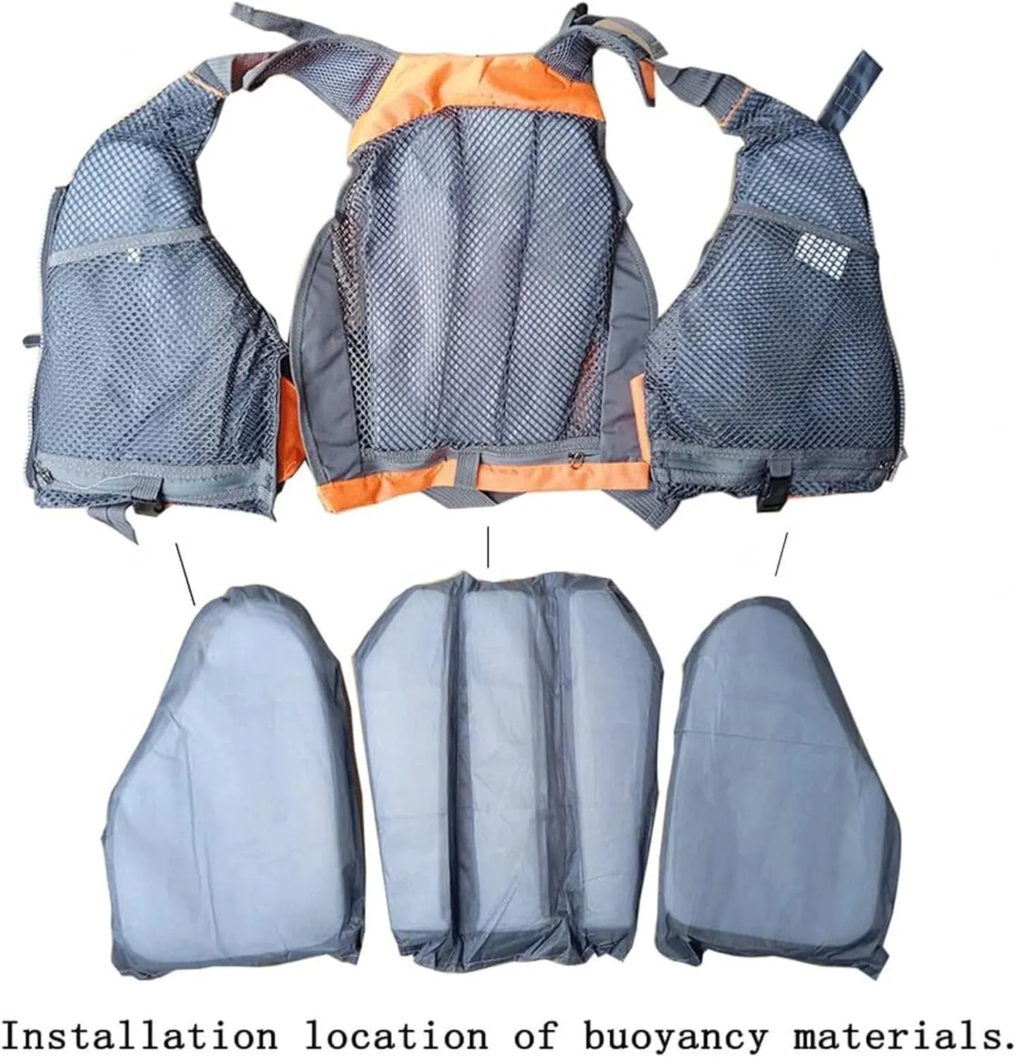 Fishing Safety Life Jacket with Multi-Pockets and Zipped, Safety Vest for Your Swimming Travel