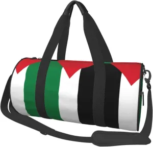Flag of Palestine Duffel Tote for Men and Women Backpacking Travel and Storage Shoulder Bag