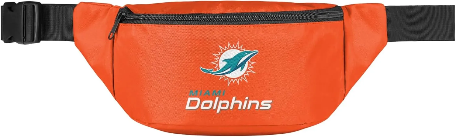 FOCO NFL Team Big Logo Fanny Pack Cooler, Miami Dolphins