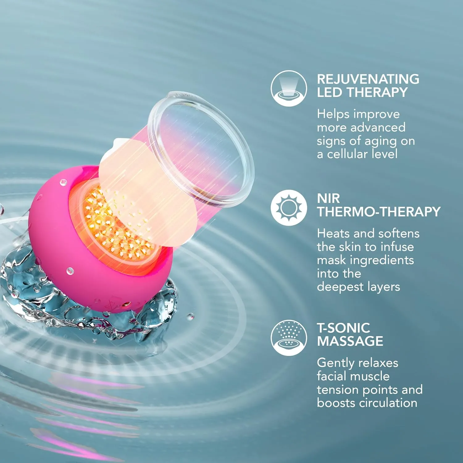 FOREO Hydrate & Brighten UFO 3 LED Set - Face Mask Skincare Device   14 UFO Activated Masks   IRIS C-Concentrated Brightening Eye Cream, 0.5 Oz - Face Moisturiser
