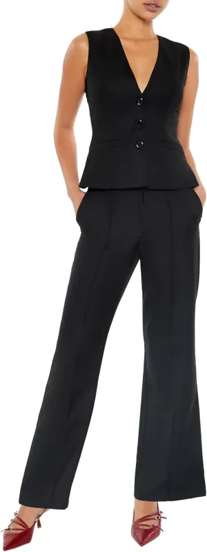 Forever 21 womens Twill Cutout Vest & Pants Set