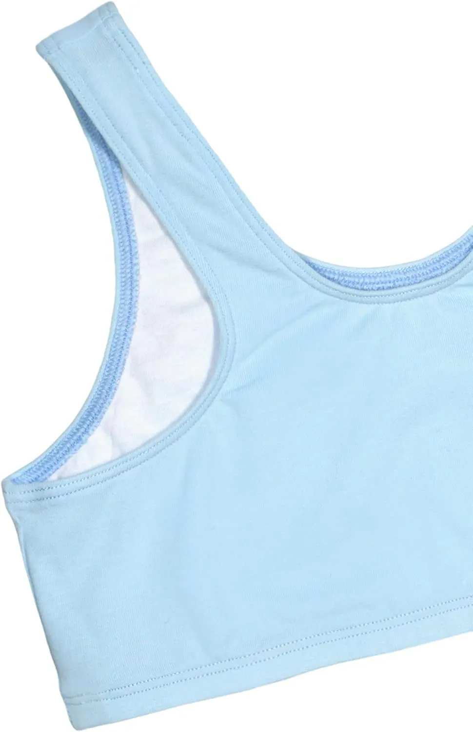 Fruit of the Loom Girls' Multi Cotton Built-Up Stretch Sports Bra Available in 6 Packs