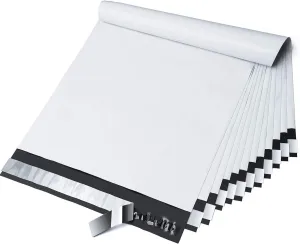 Fuxury 10x13 200 Pcs White Poly Mailers Shipping Envelopes, Self-Sealing Envelopes, Boutique Custom Bags, Enhanced Durability Multipurpose Envelopes, Keep Items Safe & Protected