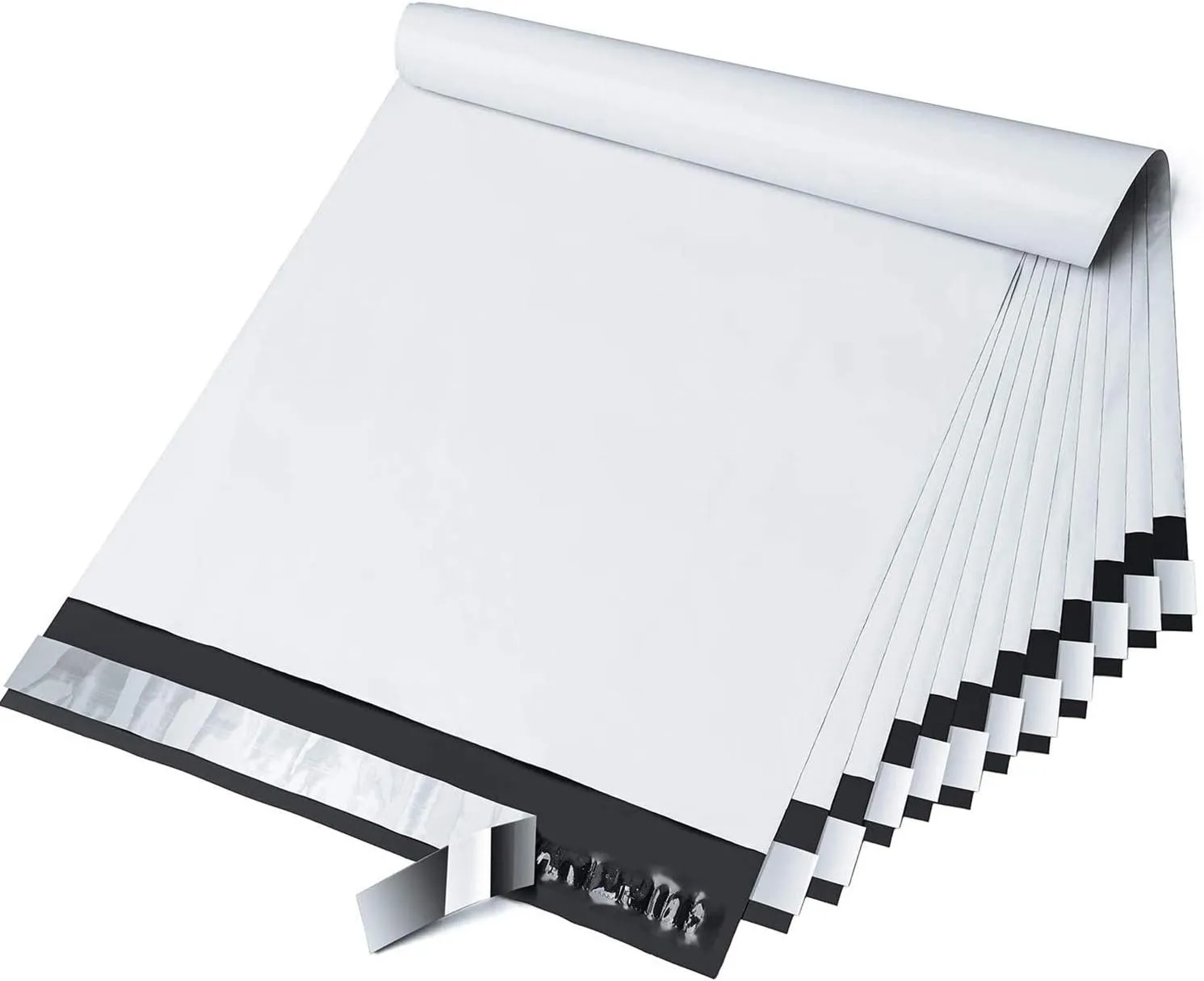 Fuxury 10x13 200 Pcs White Poly Mailers Shipping Envelopes, Self-Sealing Envelopes, Boutique Custom Bags, Enhanced Durability Multipurpose Envelopes, Keep Items Safe & Protected