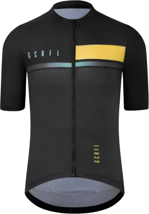 GCRFL Cycling Jersey Men Shorts Sleeves Road Bike Jersey Bicycle Tops Shirt, Zipper Pocket UPF 50  Lightweight PRO Race Fit