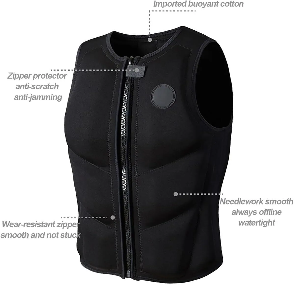 Generic Adults Surf Vest, Kayak Wakeboard Motorboats Ski Water Sports Swimming Vest