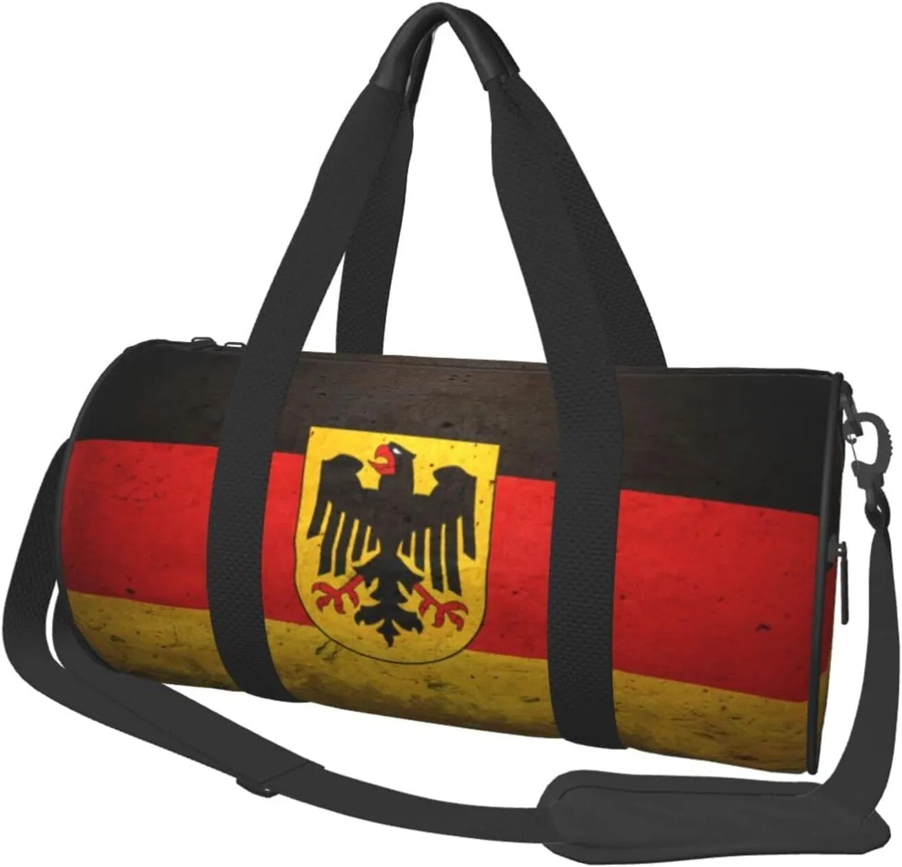 German Flag with The German Duffel Tote for Men and Women Backpacking Travel and Storage Shoulder Bag