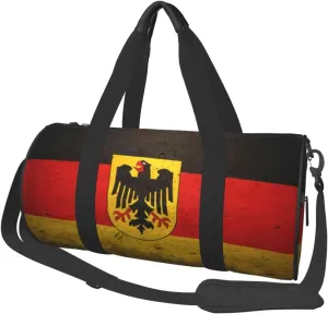 German Flag with The German Duffel Tote for Men and Women Backpacking Travel and Storage Shoulder Bag