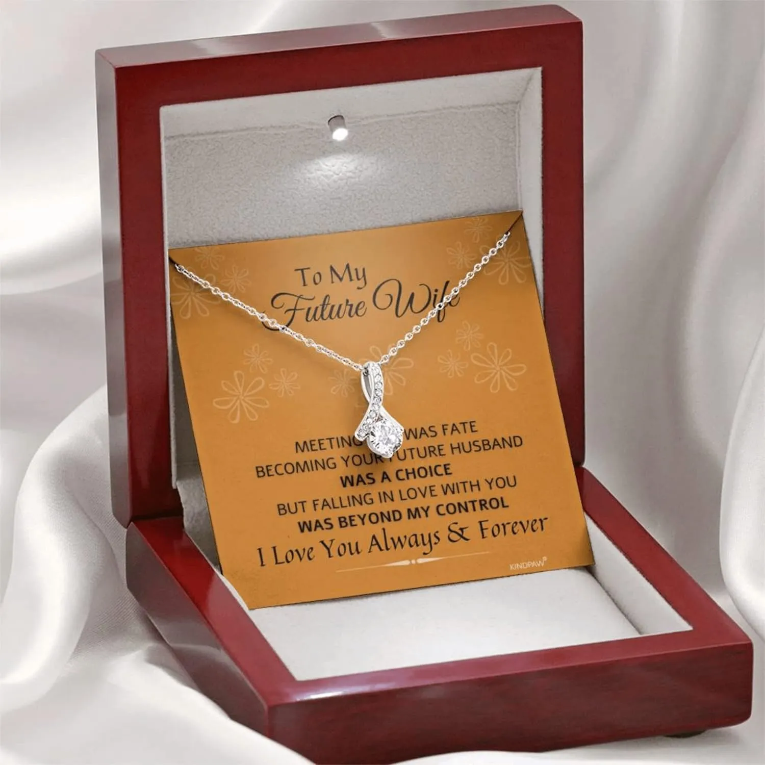 Gift Necklace for Girlfriend, Fiancé Gifts for Her, To My Future Wife Necklace, Soul Mate Jewelry for Women