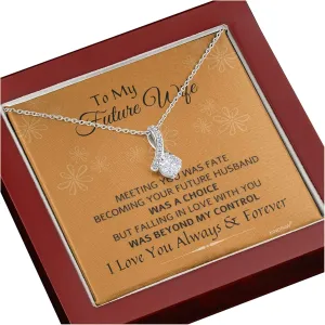Gift Necklace for Girlfriend, Fiancé Gifts for Her, To My Future Wife Necklace, Soul Mate Jewelry for Women