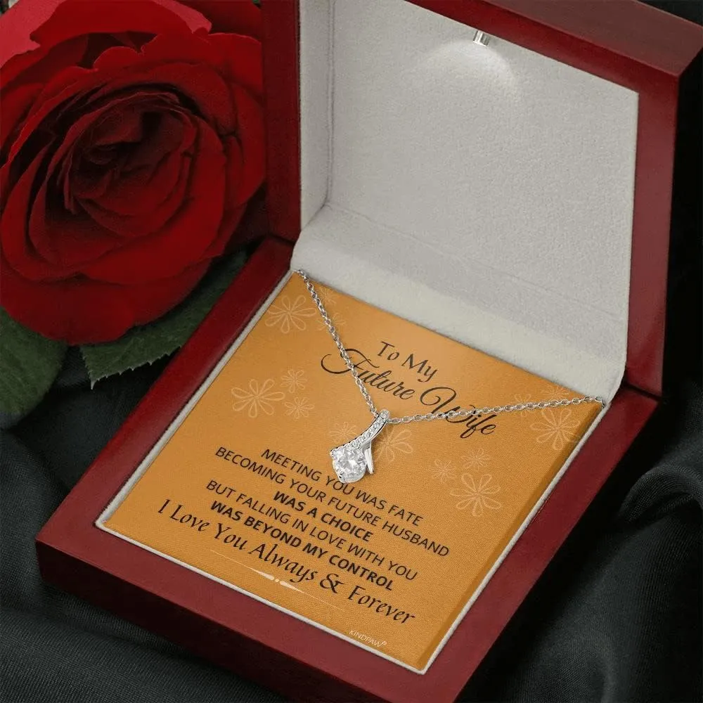 Gift Necklace for Girlfriend, Fiancé Gifts for Her, To My Future Wife Necklace, Soul Mate Jewelry for Women