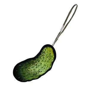 Glitzy Gherkin Embellished & Embroidered Decoration