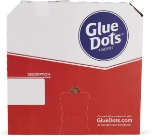 Glue Dots Pro Dispenser Box Applicator with 4000 (1/2") Low-Profile Super-High Tack Double-Sided Adhesive Dots