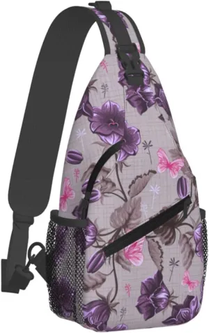 Gnomes Sunflower Chest Bags Crossbody Sling Bag Shoulder Bag Travel Hiking Daypack For Men Women