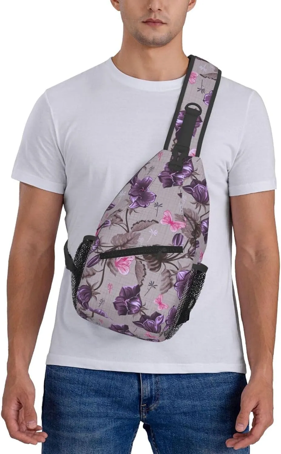 Gnomes Sunflower Chest Bags Crossbody Sling Bag Shoulder Bag Travel Hiking Daypack For Men Women