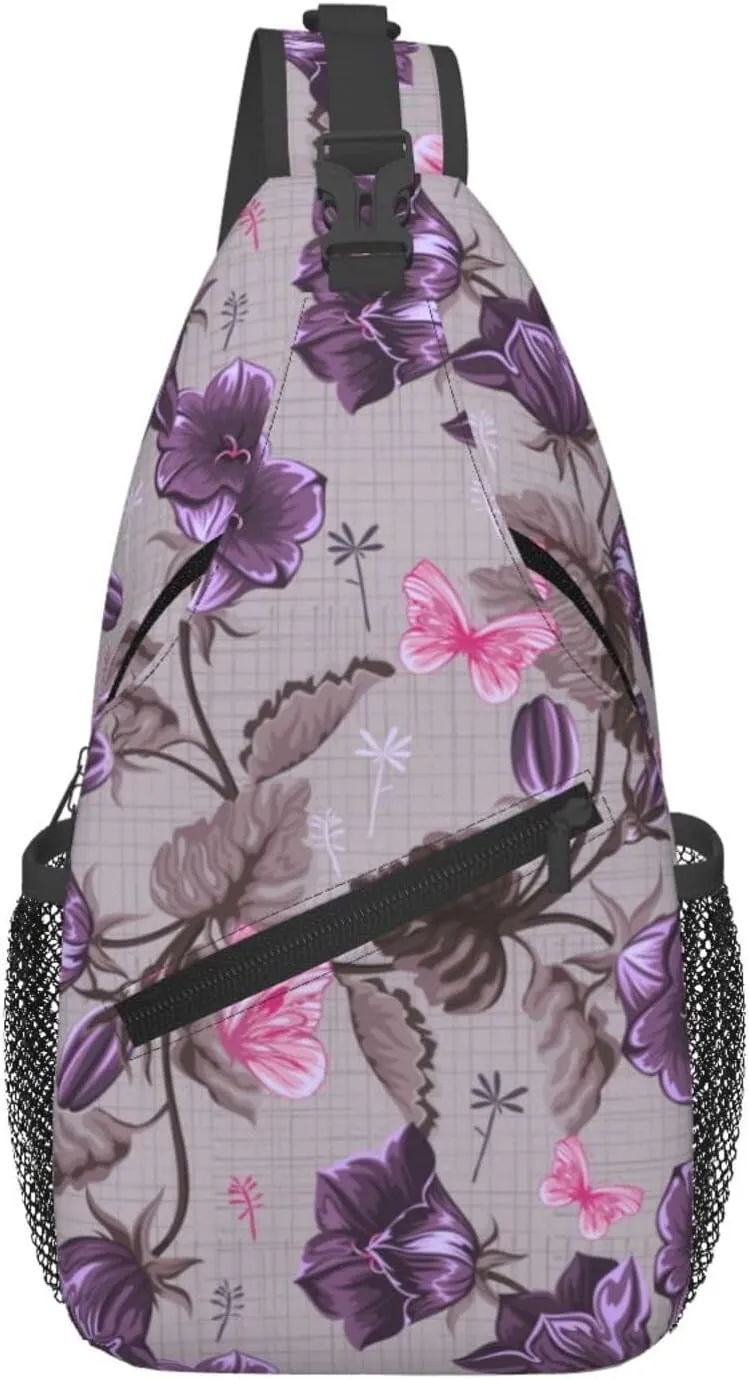 Gnomes Sunflower Chest Bags Crossbody Sling Bag Shoulder Bag Travel Hiking Daypack For Men Women