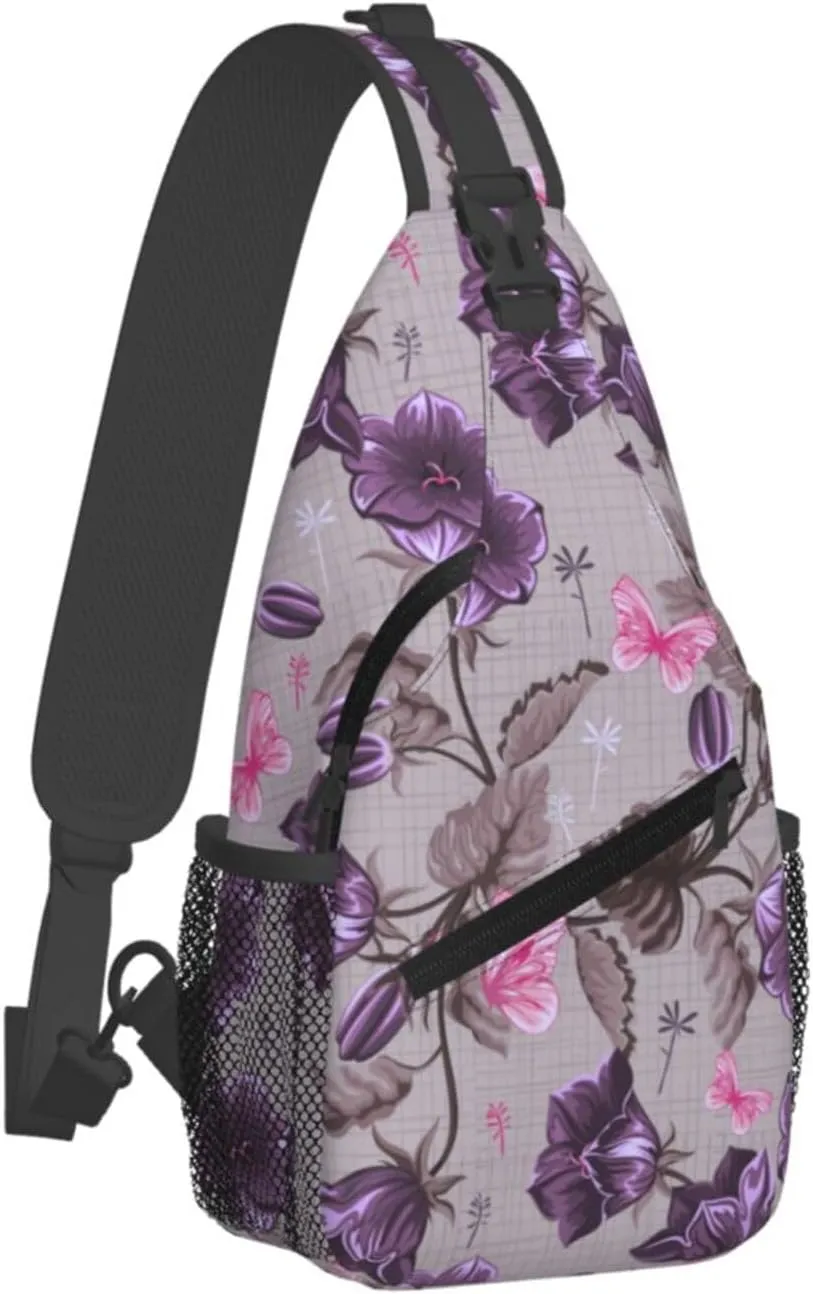 Gnomes Sunflower Chest Bags Crossbody Sling Bag Shoulder Bag Travel Hiking Daypack For Men Women