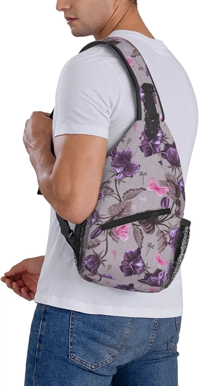 Gnomes Sunflower Chest Bags Crossbody Sling Bag Shoulder Bag Travel Hiking Daypack For Men Women