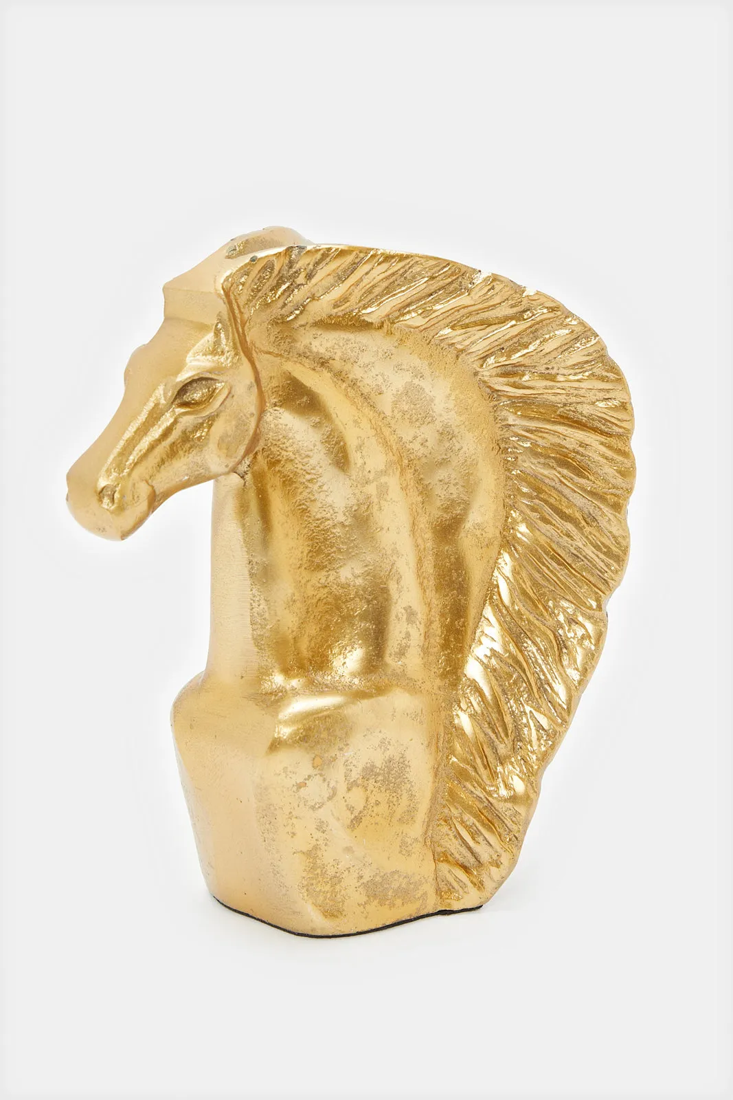 Gold Decorative Horse Face Artefact