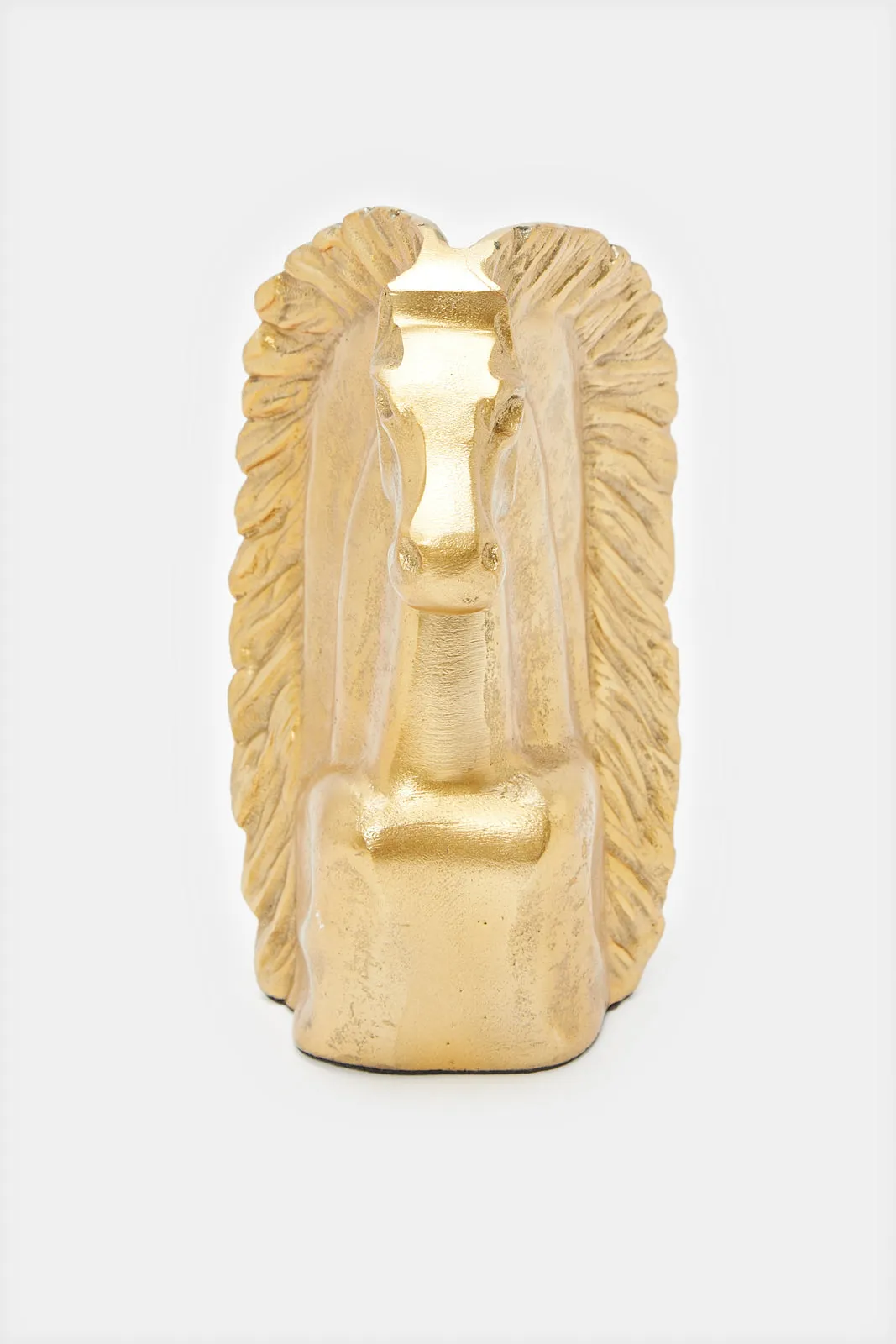 Gold Decorative Horse Face Artefact