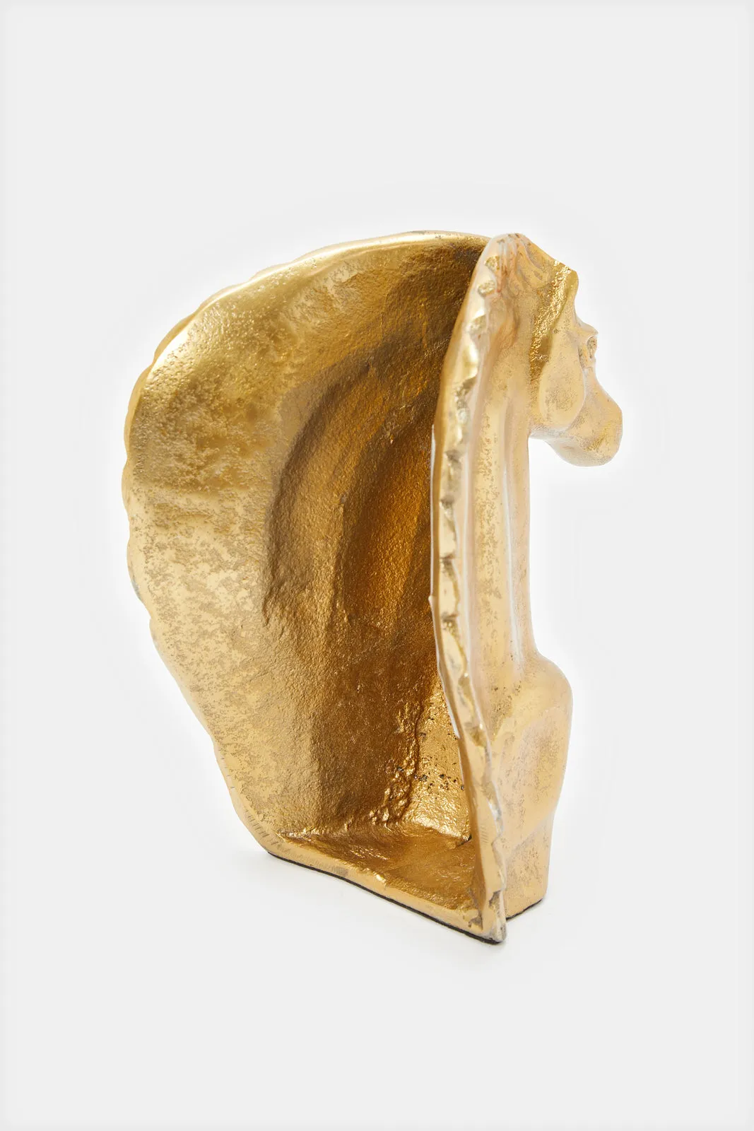 Gold Decorative Horse Face Artefact