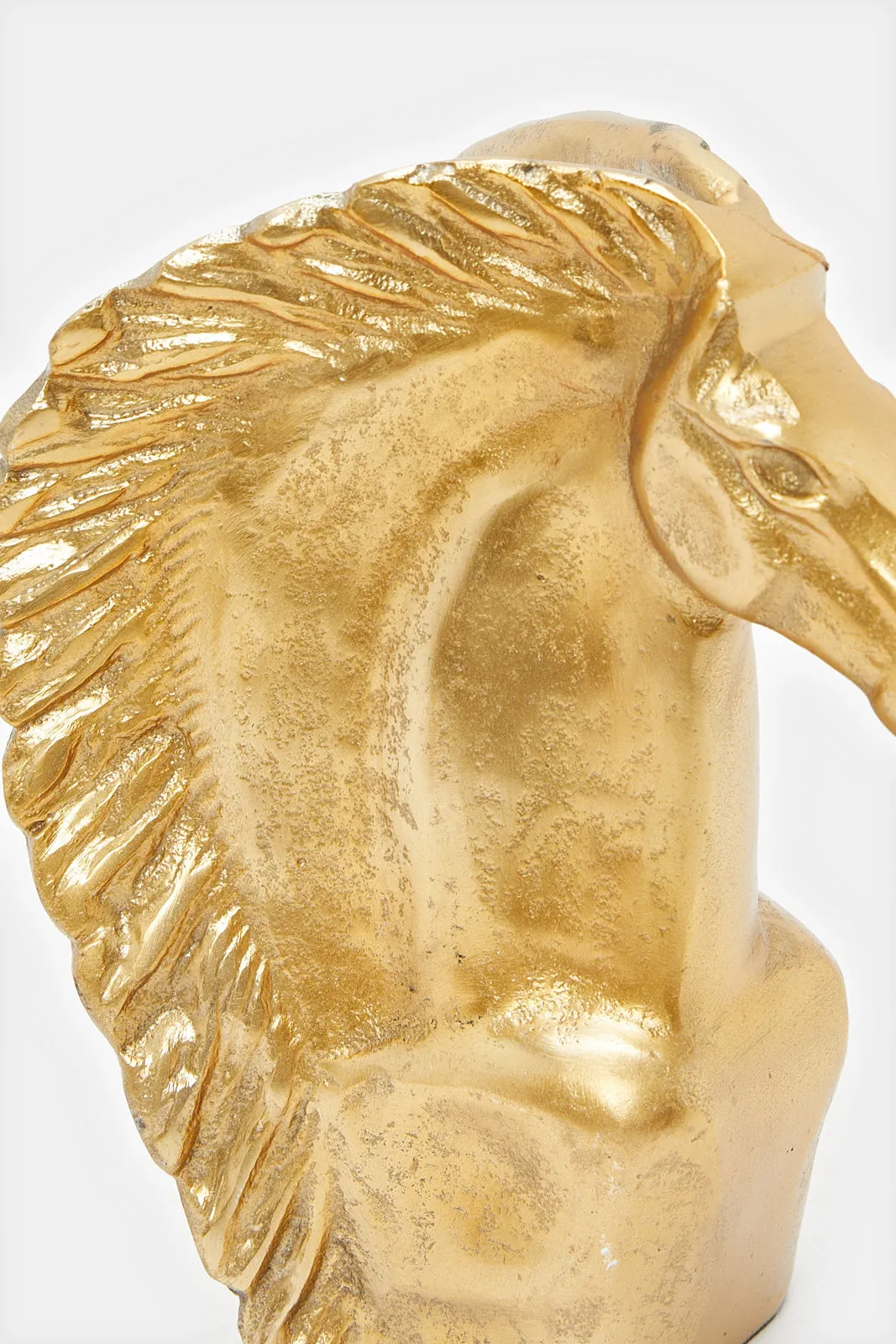 Gold Decorative Horse Face Artefact