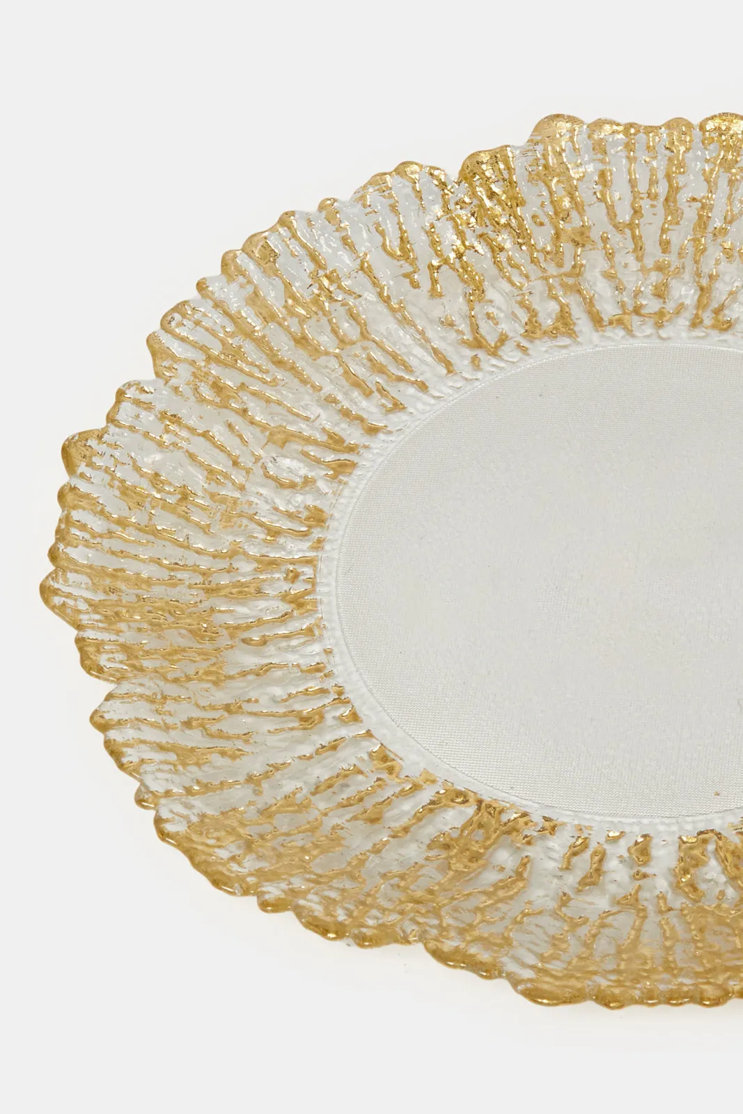 Gold Embellished Charger Plate
