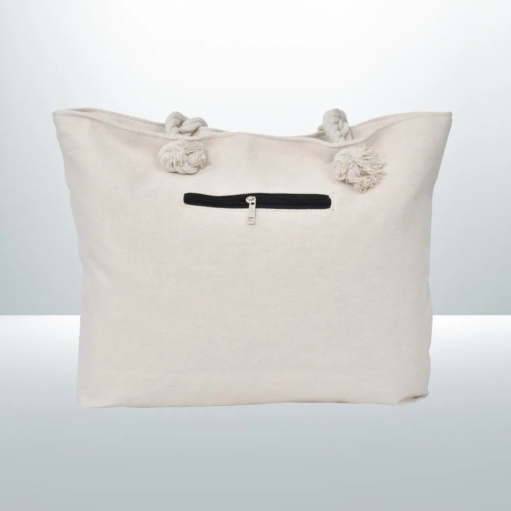 Grey Ladies Glitter Tote Design Shoulder Bag