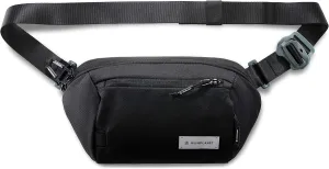 HEIMPLANET Original | Transit Line Sling Pocket XL | Water-resistant Waist Pack Made of Durable and Sustainable DYECOSHELL | Adjustable and Detachable Belt Buckle | Supports 1% for The Planet (Black)