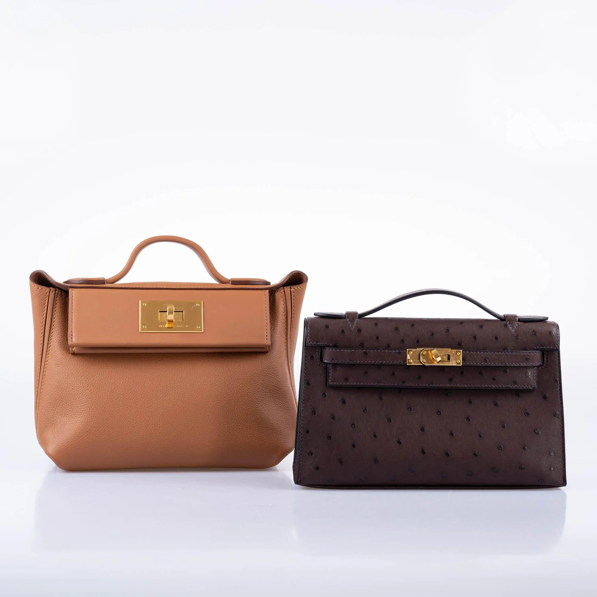 Hermes 24/24 21 Gold Evercolor and Swift Leather Gold Hardware - 2021, Z