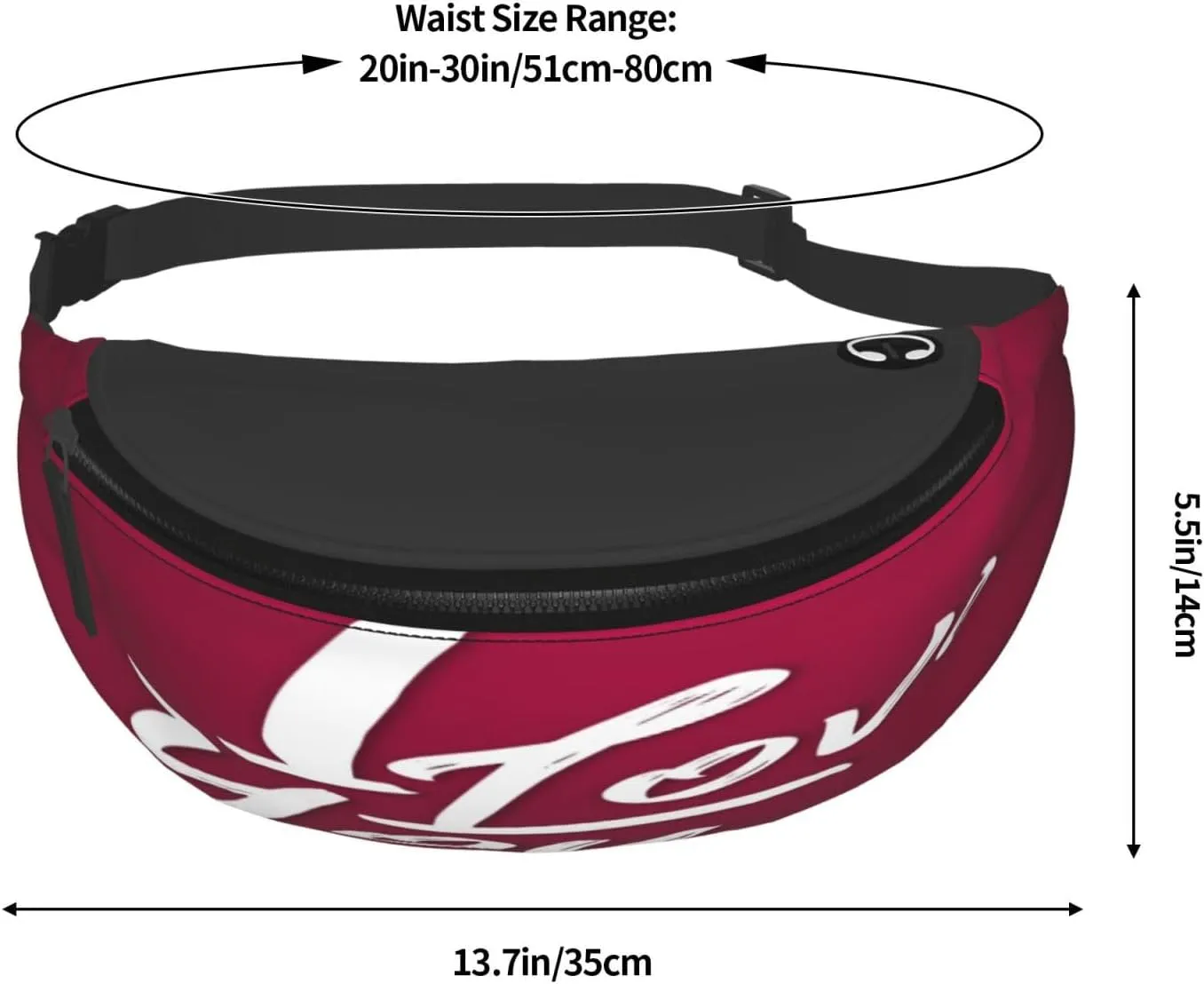 I Love You 1 Fanny Pack, Crossbody Waist Packs for Women Men Waist Bags with Adjustable Strap for Travel Running Hiking Sport