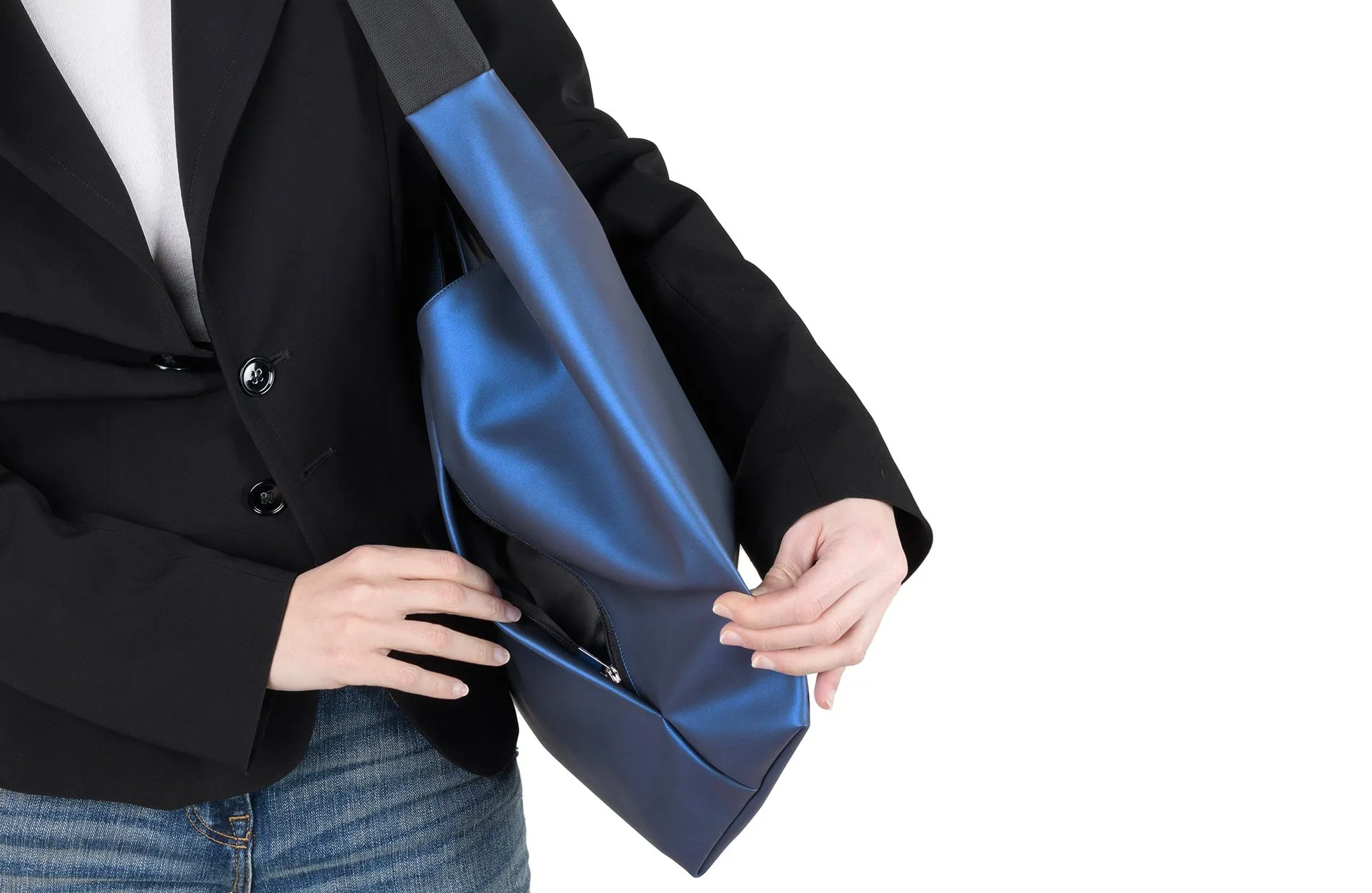 IN.ZU Bevel Bags in Chalk