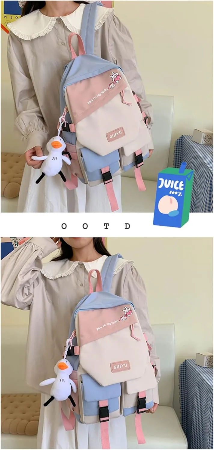 ISaikoy Anime Toilet-bound Hanako-kun Backpack Bookbag Shoulder School Bag Daypack Laptop Bag 10