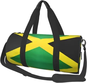 Jamaica Flag Duffel Tote for Men and Women Backpacking Travel and Storage Shoulder Bag