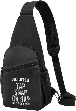 Jiu Jitsu Shirt Tap Snap Or Nap Adjustable Fanny Pack Waist Bag For Travel Sports